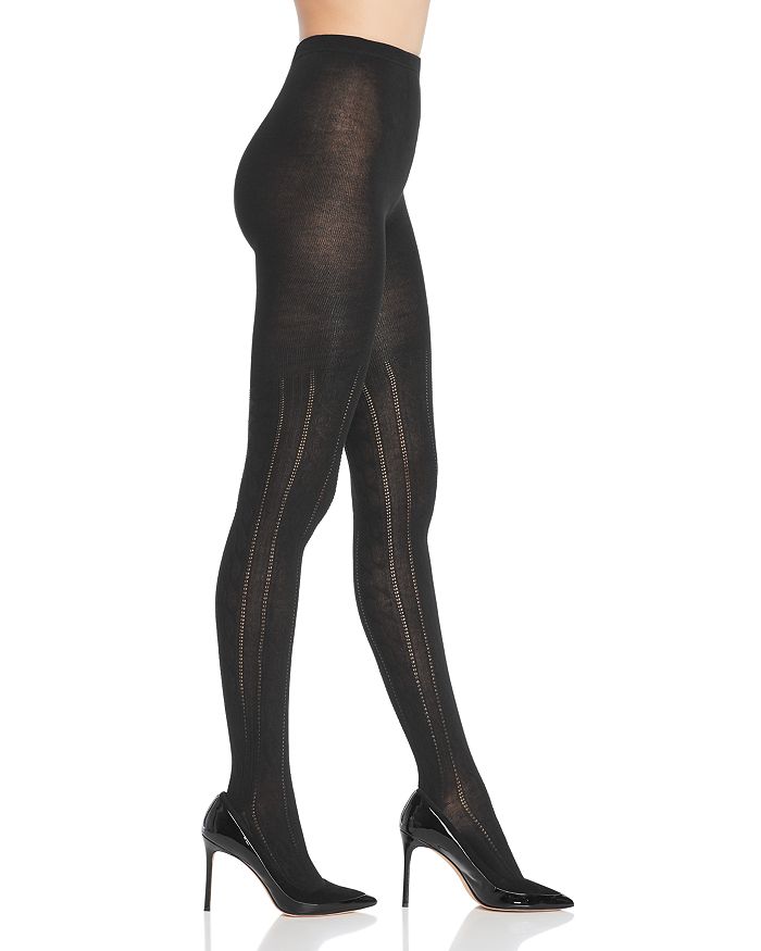 HUE CABLE SWEATER TIGHTS,U20939