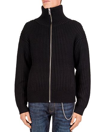 The Kooples Zip-Front Turtleneck Sweater | Bloomingdale's