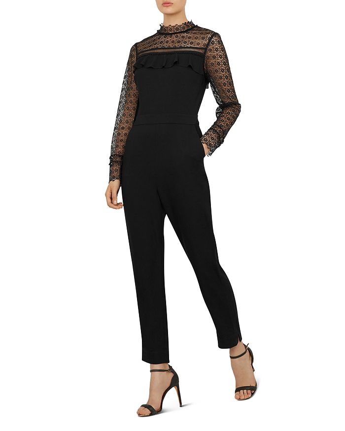 Ted Baker Rosen Lace Frill Jumpsuit | Bloomingdale's