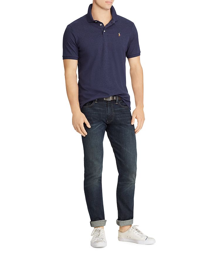 Shop Polo Ralph Lauren Classic Fit Soft Cotton Polo Shirt In Spring Navy