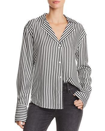 PAIGE Elora Striped Shirt | Bloomingdale's