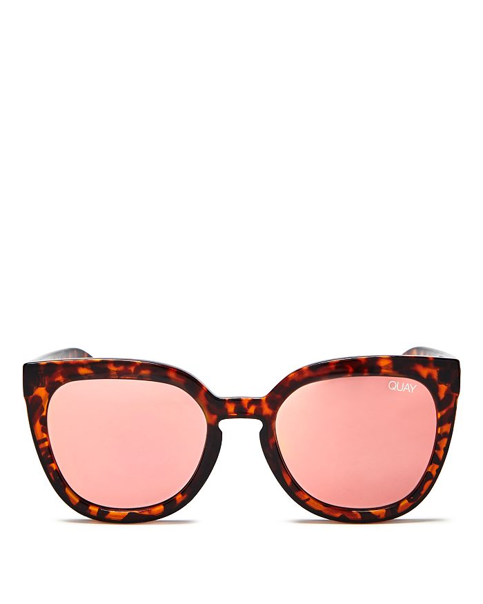 Quay Women's Noosa Cat Eye Sunglasses, 55mm In Tortoise/rose