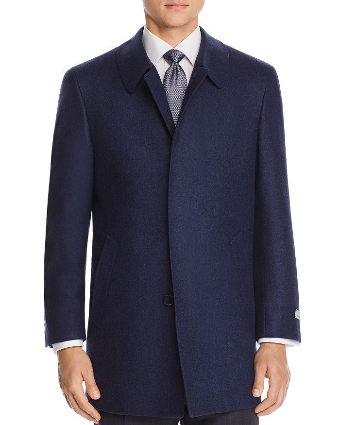 Canali Solid Wool Coat Bloomingdale's