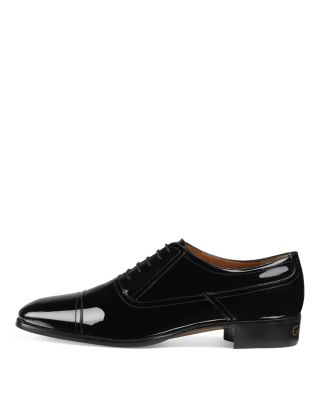 Gucci Men's Patent Leather Cap-Toe Dress Shoes | Bloomingdale's Men