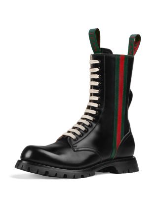 gucci lace up booties