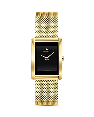 Movado La Nouvelle Gold-Tone Mesh Watch, 21mm x 29mm