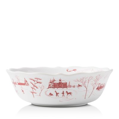 Country Estate Winter Frolic Serving Bowl