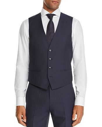 HUGO Vin Micro Pattern Slim Fit Suit Vest | Bloomingdale's