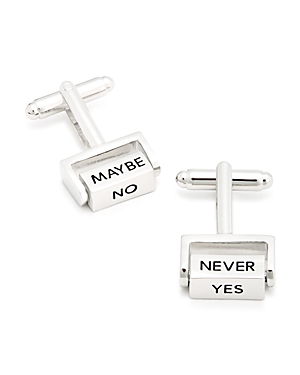 Link Up Yes/No/Maybe Spinner Cufflinks