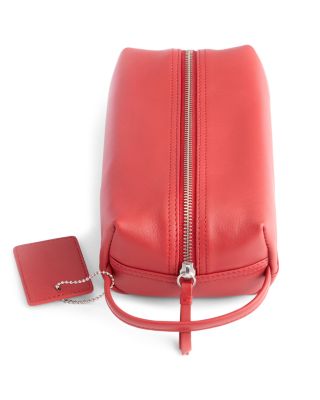 Leather Compact Toiletry Travel Bag