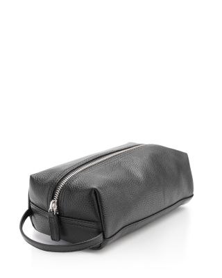 Royce New York Leather Compact Toiletry Travel Bag