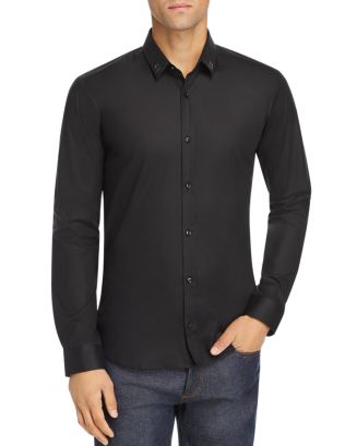 HUGO Ero Embellished Collar Slim Fit Shirt | Bloomingdale's