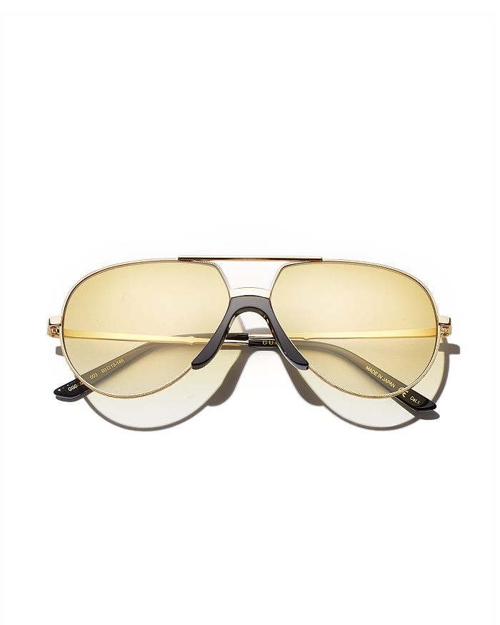 Gucci Men's Brow Bar Flat Top Aviator Sunglasses, 60mm Bloomingdale's