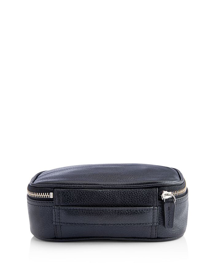 Shop Royce New York Leather Tech Accessory Travel Storage Case In Black