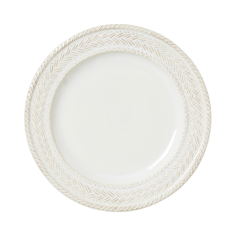 Juliska Le Panier White/delft Dessert/salad Plate In Whitewash