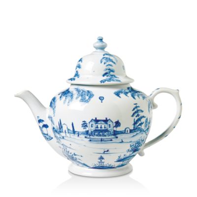 Country Estate Delft Blue Teapot Main House
