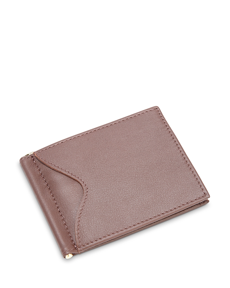 Royce New York Leather Rfid-blocking Money Clip Wallet In Brown
