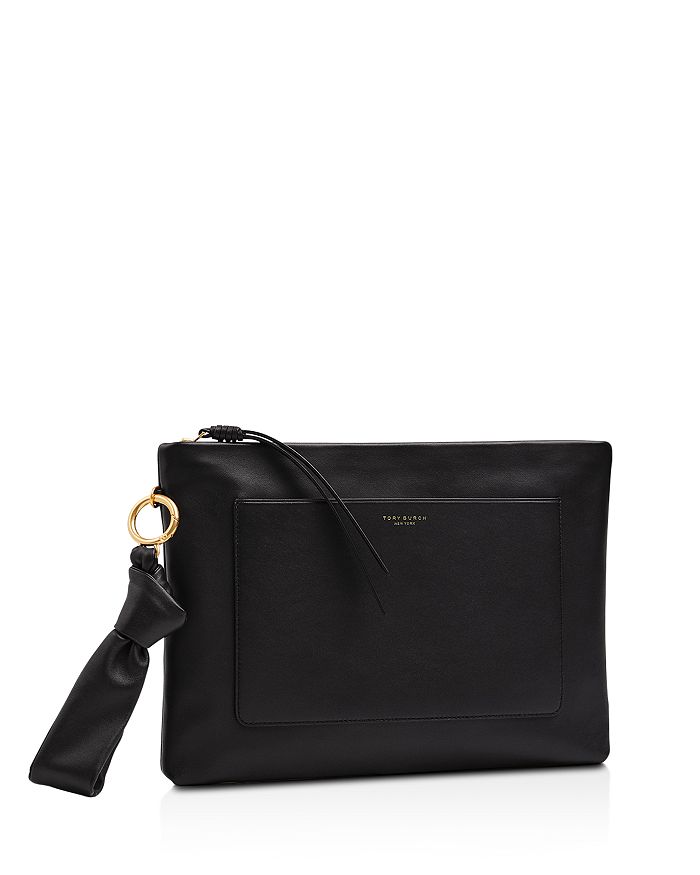 Tory Burch Beau Knotted Leather Pouch Bloomingdale s