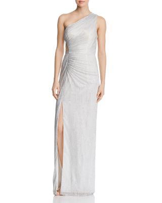 aidan mattox one shoulder dress