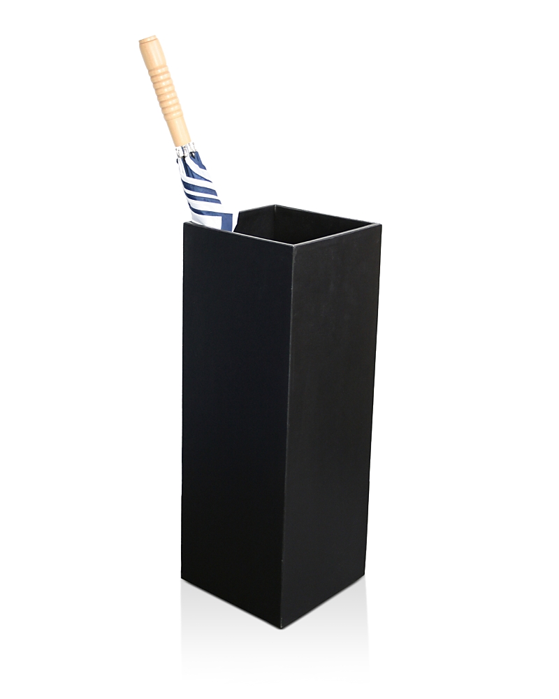 Royce New York Leather Umbrella Stand In Black