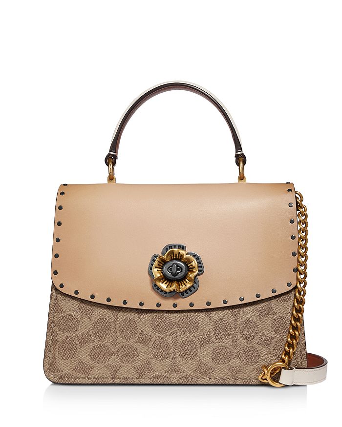COACH Parker Studded Satchel Bloomingdale s