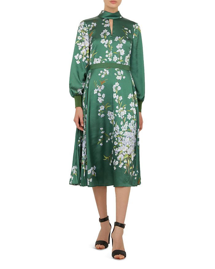 Ted Baker Jhenni Graceful Print Satin Dress | Bloomingdale's