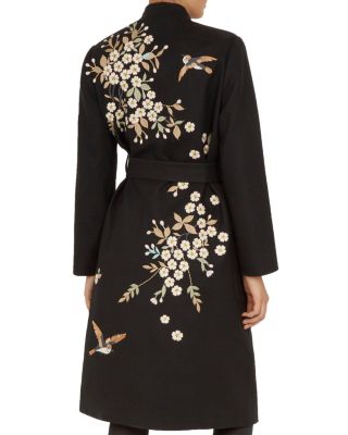 Ted Baker Fennela Graceful Embroidered Coat | Bloomingdale's Women