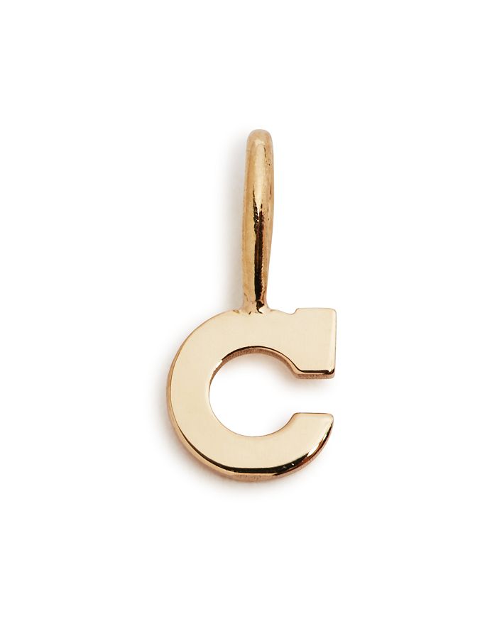 Zoë Chicco 14k Yellow Gold Initial Charm In C/gold