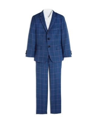 Tallia - Boys' Plaid Slim Fit Sport Coat & Pants Set - Big Kid