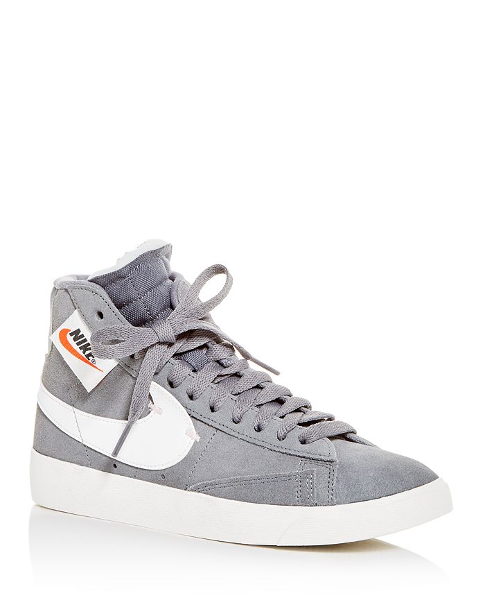 Nike Women's Blazer Rebel Mid-Top Sneakers In Cool Grey/ White/ Dark ...