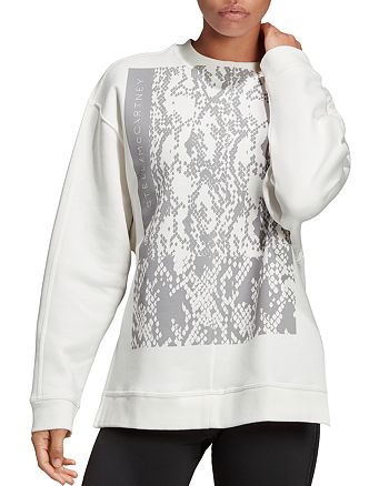 Adidas By Stella Mccartney Snake Graphic Fleece Sweatshirt Bloomingdale S