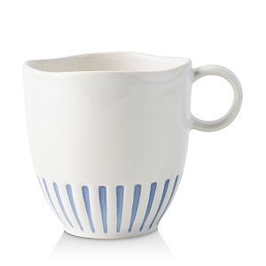 Juliska Sitio Stripe Indigo Mug In White