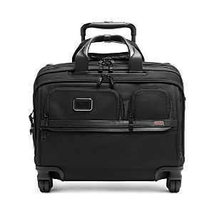 Tumi Alpha 3 Deluxe 4-wheel Laptop Case Brief In Black