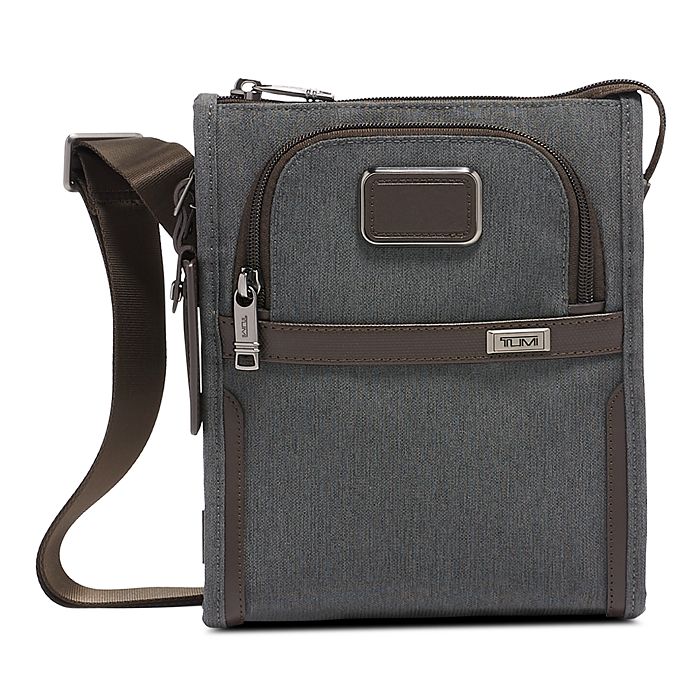 Tumi Alpha 3 Small Pocket Bag In Anthracite