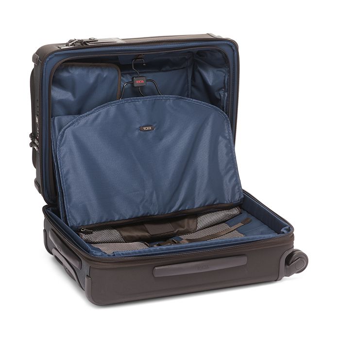 Shop Tumi Alpha 3 Continental Dual Access 4-wheel Carry-on In Anthracite