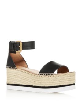 See by Chlo&eacute; - Women's Glyn Ankle-Strap Platform Wedge Sandals