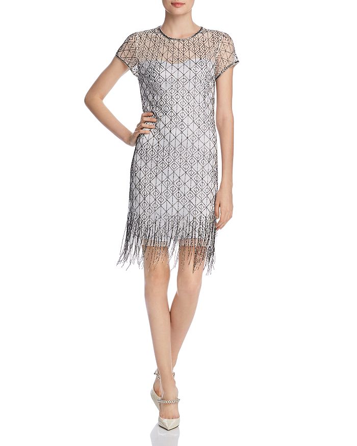 Elie tahari fringe best sale dress