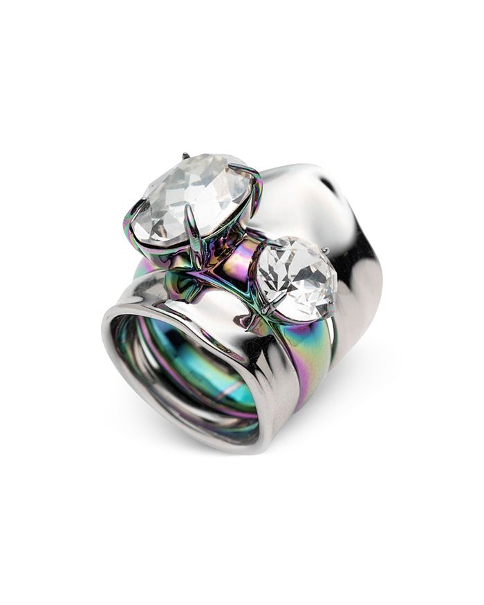 ALEXIS BITTAR LIQUID STACKED RINGS, SET OF 2,AB91R0047