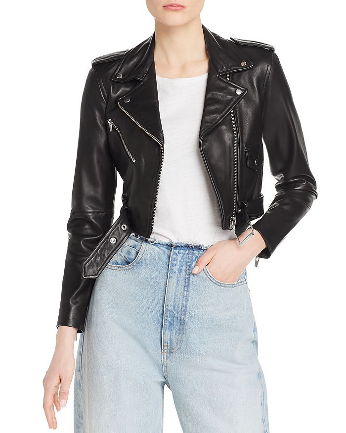Veda Baby Jane Smooth Leather Moto Jacket | Bloomingdale's