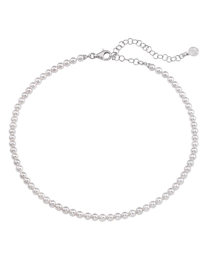 MAJORICA SIMULATED PEARL STRAND NECKLACE IN STERLING SILVER, 13,OMC16189SW