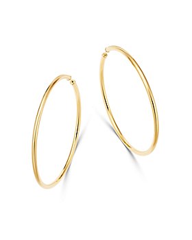 Moon & Meadow - 14K Yellow Gold Endless Large Hoop Earrings - 100% Exclusive
