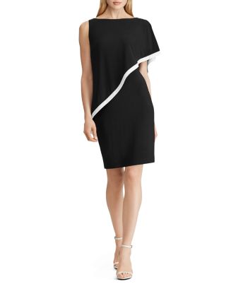 ralph lauren jersey cape dress