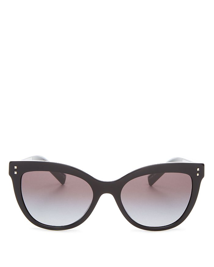 Valentino Women's Cat Eye Sunglasses, 54mm In Black/black Gradient
