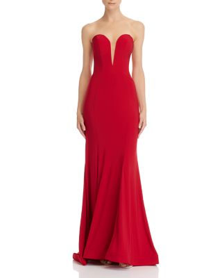 mac duggal bustier gown