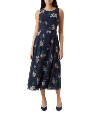 hobbs blue floral dress