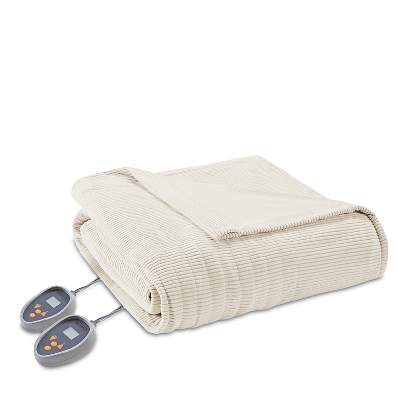 Beautyrest Electric Microfleece Heated Blanket, Twin In Ivory