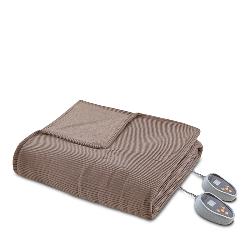 Beautyrest Electric Microfleece Heated Blanket, Twin In Mink