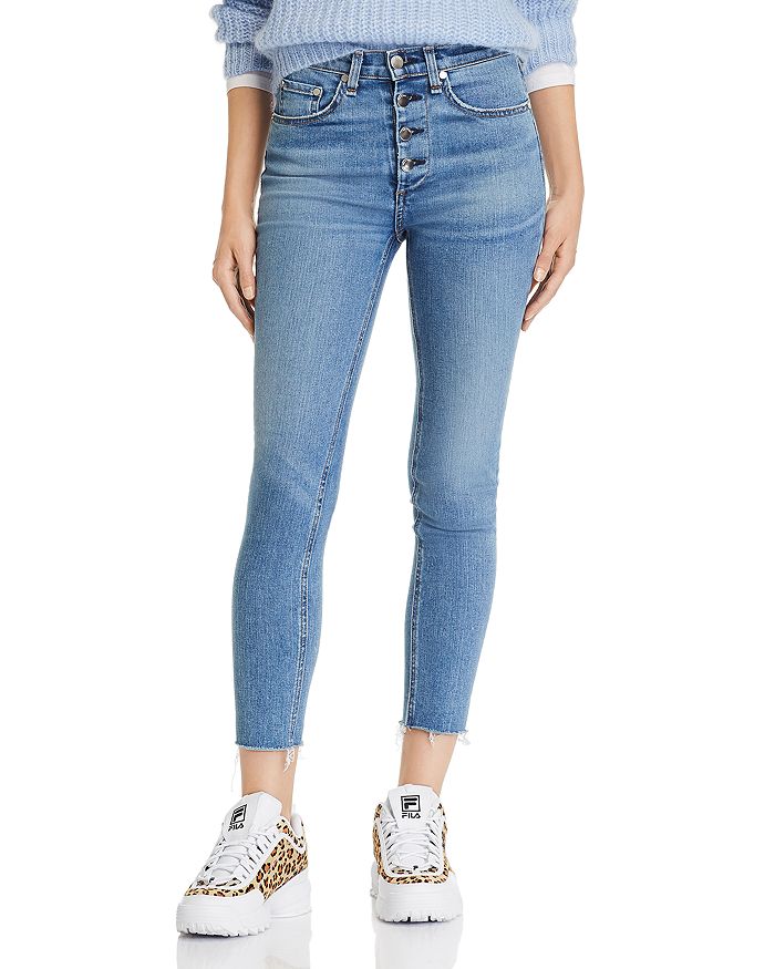 RAG & BONE Nina High-Rise Ankle Skinny Jeans in Farrah,W2628K520FAR