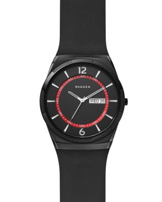 Skagen Melbye Black Silicone Strap Watch, 40mm Bloomingdale's