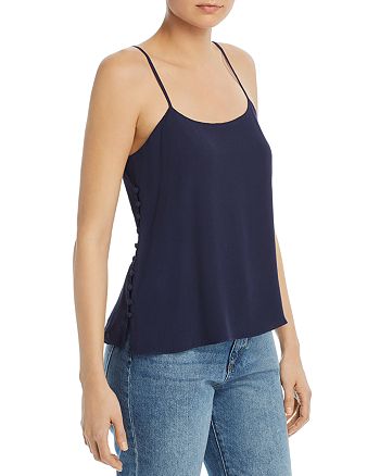 Joie Abdi Side-Button Crepe Camisole Top | Bloomingdale's